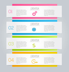 Infographics template for business, education, web design