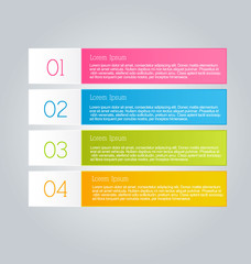 Infographics template for business, education, web design