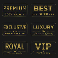 Fototapeta premium Luxury labels