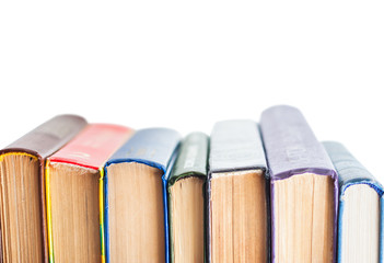 Stack of books isolated