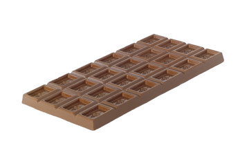 Chocolate bar isolated on white background