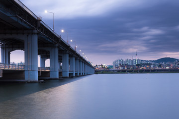 Banpo Bridge, Seoul, Soth Korea.