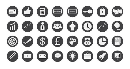 business icons set. illustration eps 10