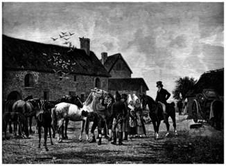 Buying Horses - 19th century