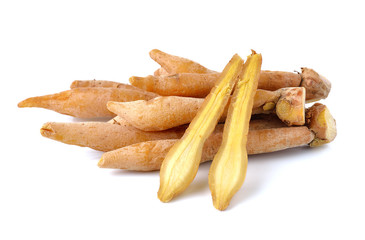 Fingerroot, Kaempfer, Boesenbergia on white background