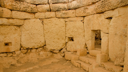 Hagar Qim - megalithic temple complex.