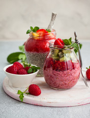 Chia seeds puddings