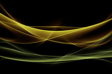 Naklejka premium Green Yellow Light Design