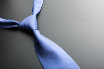 Elegant blue tie