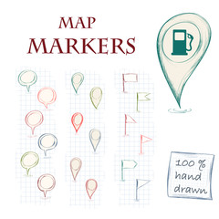 Map markers