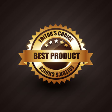 best product golden label badge vector design