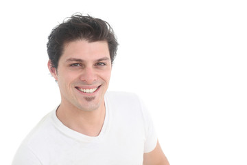 Obraz premium portrait of a happy man on a white background