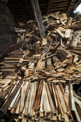 Firewood stacks