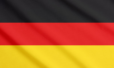 German flag waving