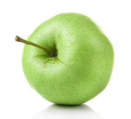 Green apple isolated on white