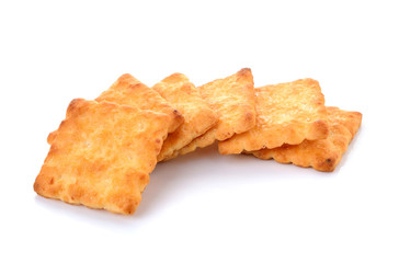 Tasty biscuits isolated on white