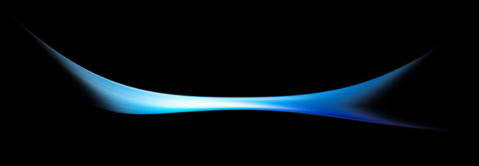Barchetta di luce su fondo nero