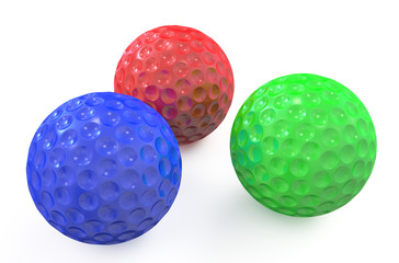 colored golf balls