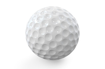 White golf ball