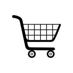 Supermarket Shopping Cart simple icon