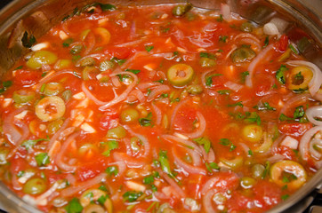 Tuna with capers, typical Maltese cuisine