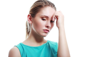 Fototapeta premium Sad woman