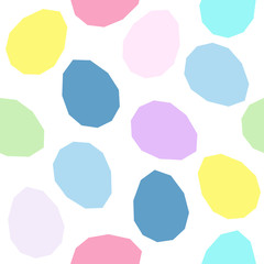 Easter pattern decoration. Easter eggs with simplistic form. Sea