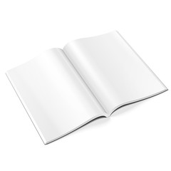 Blank Opened Magazine, Book