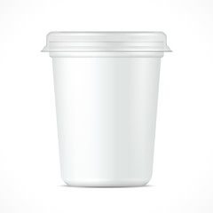 White Food Plastic Tub