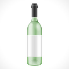 Green Glass Mock Up Wine