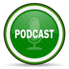 podcast green icon