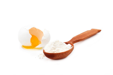 eggs and flour