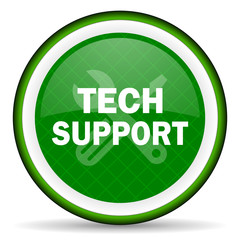 technical support green icon