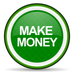 make money green icon