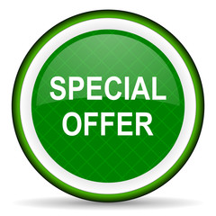special offer green icon