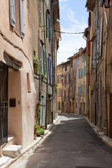 Narrow street in Provence, France