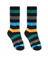 colorful socks isolated on a white background