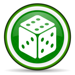 casino green icon hazard sign