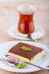 Turkish and Arabic Traditional Dessert Kazandibi