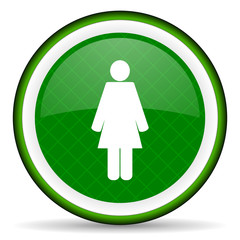 female green icon female gender sign