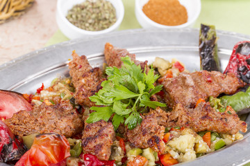 Turkish and Arabian Kebab Adana Urfa Abbaganus Sogurme