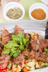Turkish and Arabian Kebab Adana Urfa Abbaganus Sogurme