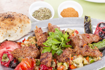 Turkish and Arabian Kebab Adana Urfa Abbaganus Sogurme