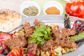 Turkish and Arabian Kebab Adana Urfa Abbaganus Sogurme