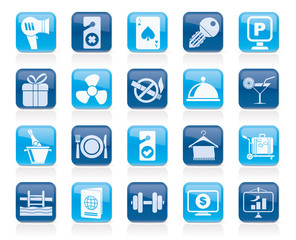 Hotel and motel services icons 2- vector icon set