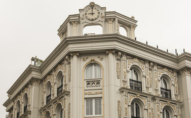 Exterior facade of an ornate Turkish building