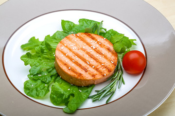 Salmon burger cutlet