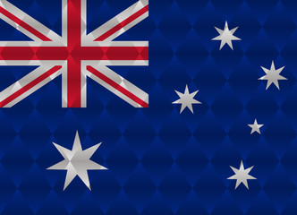 australia low poly flag