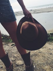 the legs and the beach