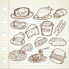 Junk Food Doodle